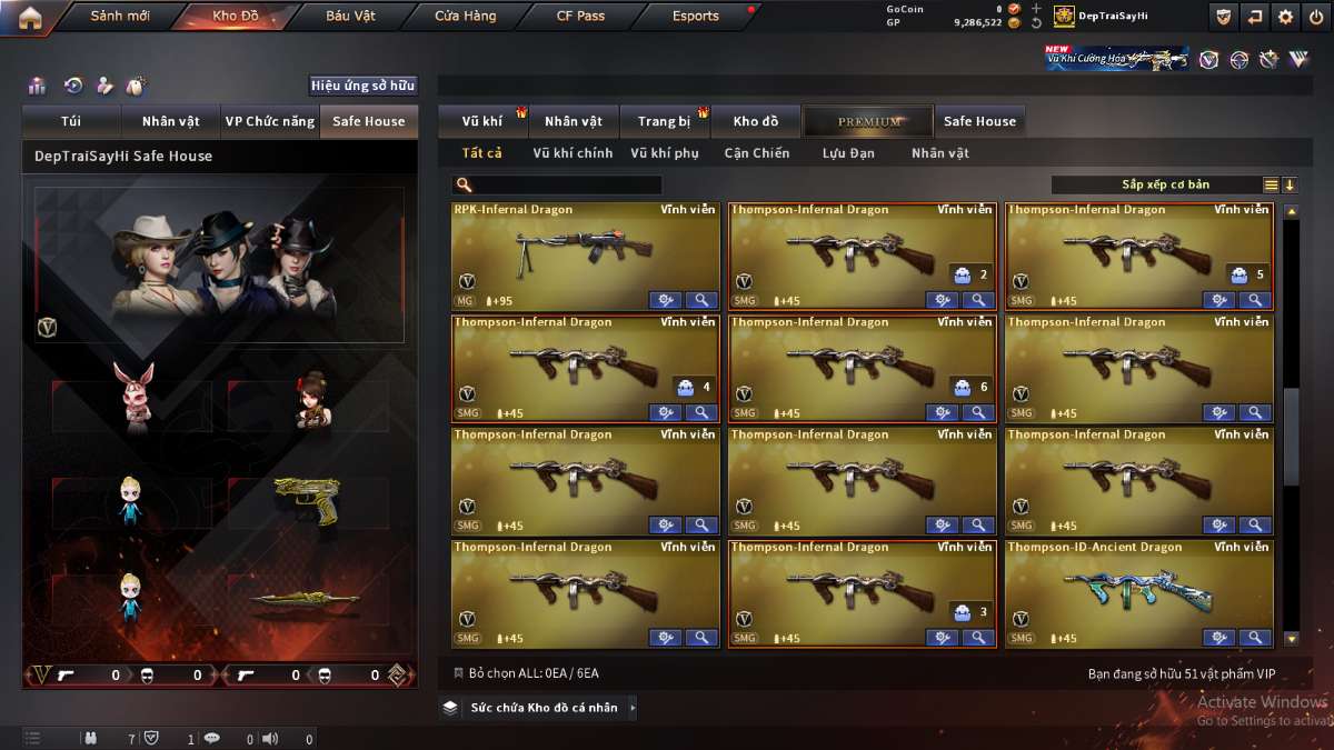 shop acc cf uy tin gia re